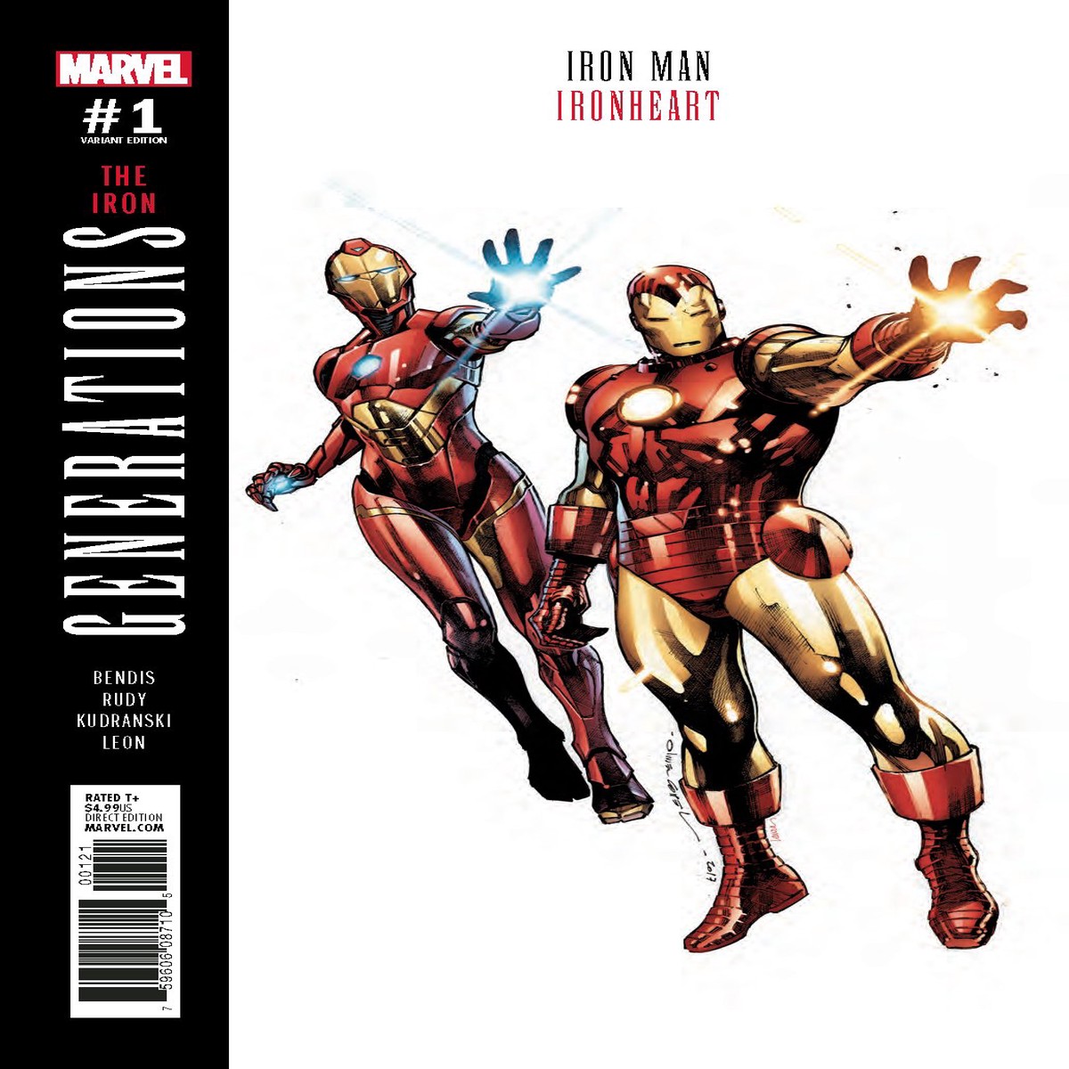 GENERATIONS IRON MAN & IRONHEART #1 COIPEL VAR