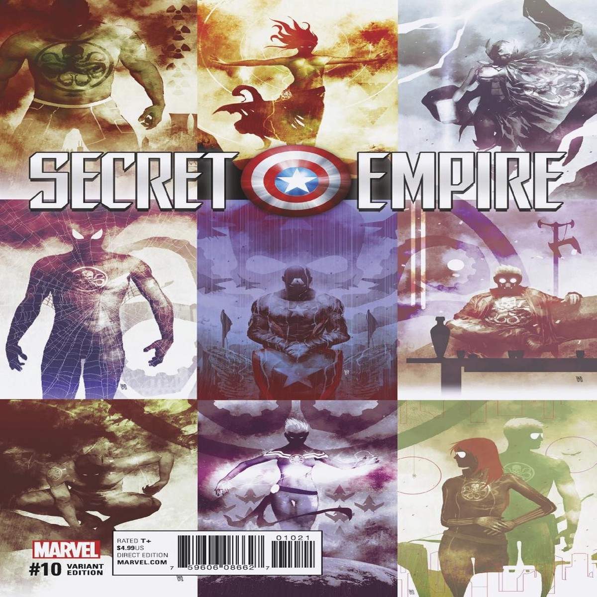SECRET EMPIRE #10 (OF 10) SORRENTINO HYDRA HEROES VAR SE