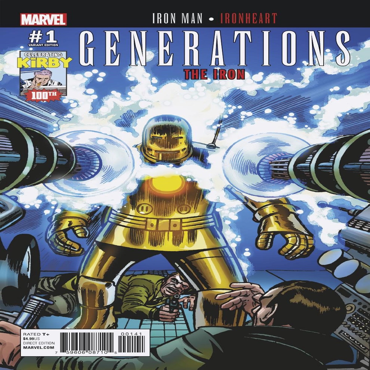 GENERATIONS IRON MAN & IRONHEART #1 KIRBY 100 VAR