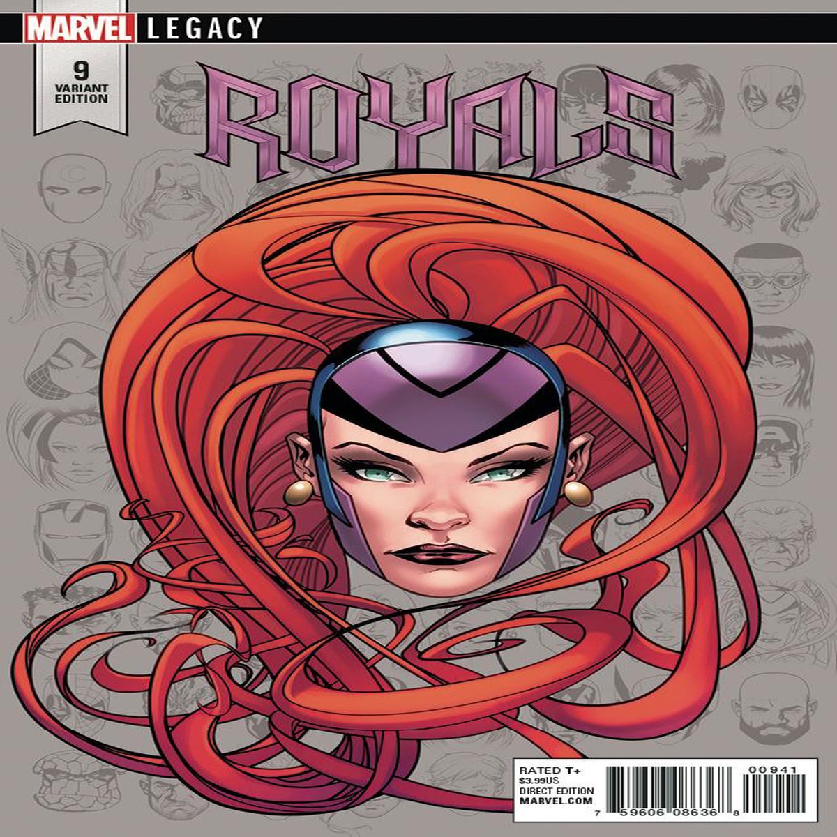 ROYALS #9 MCKONE LEGACY HEADSHOT VAR LEG