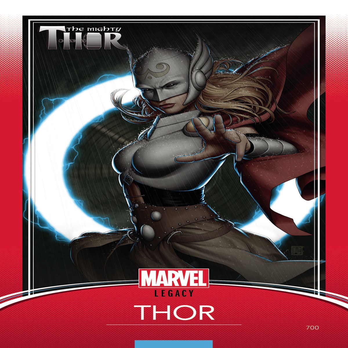 MIGHTY THOR #700 CHRISTOPHER TRADING CARD VAR LEG