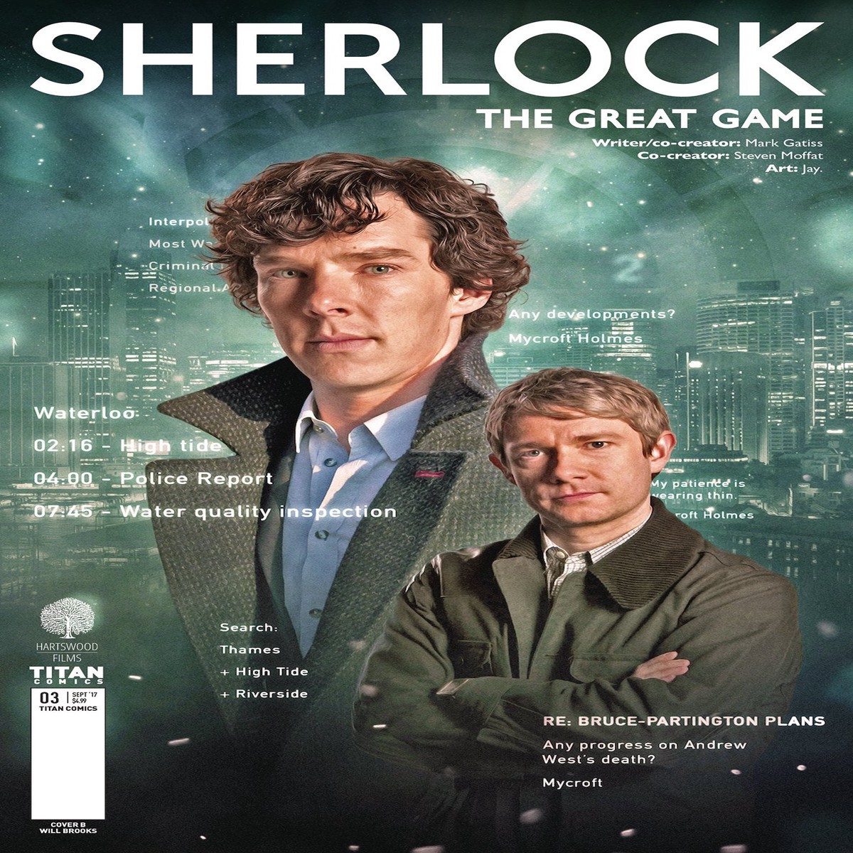 SHERLOCK THE GREAT GAME #3 (OF 6) CVR B PHOTO
