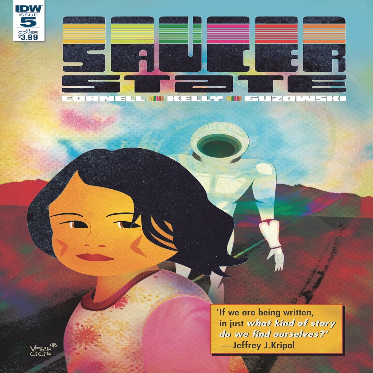 SAUCER STATE #5 (OF 6) CVR B VEREGGE
