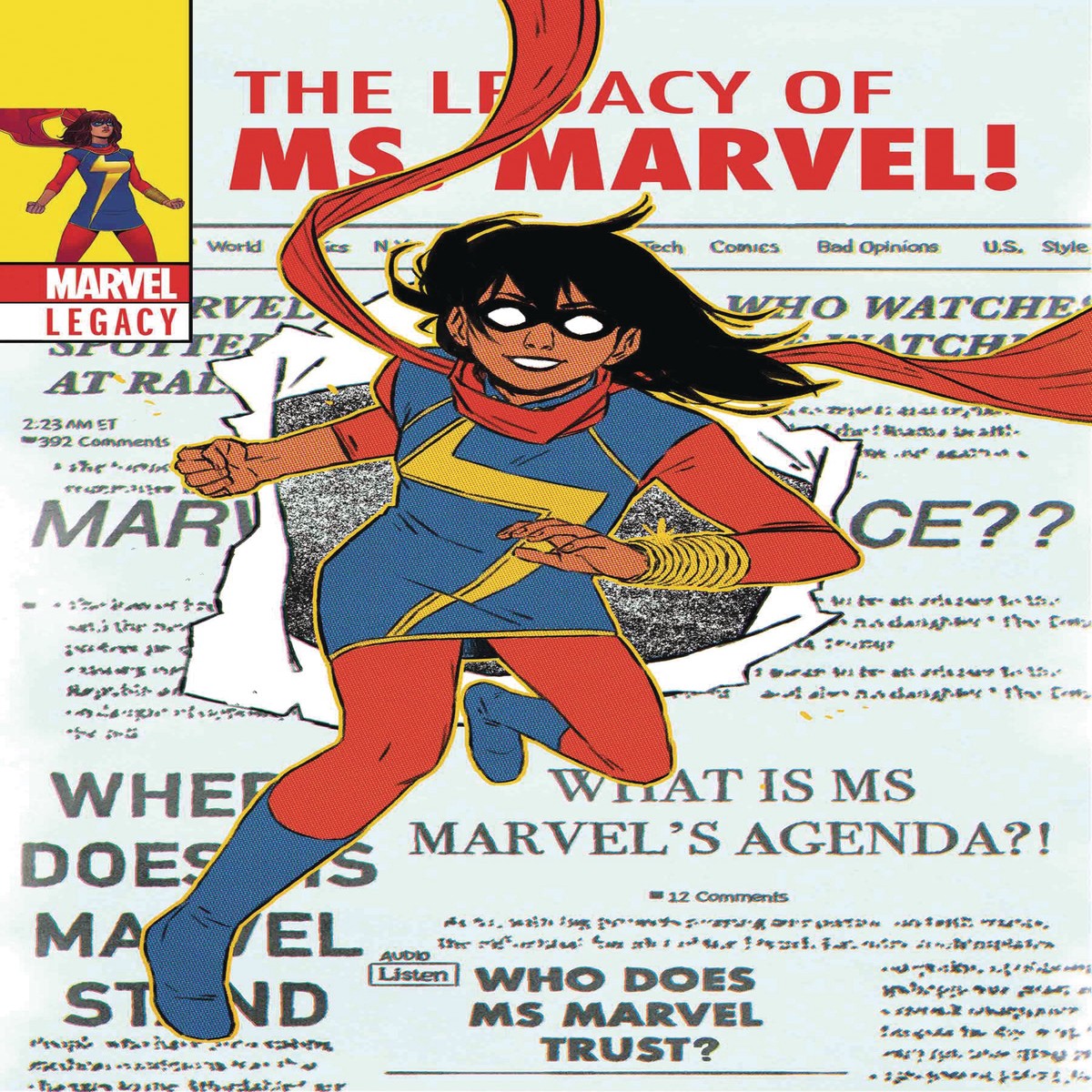 MS MARVEL #25 WYATT LH LENTICULAR VAR LEG