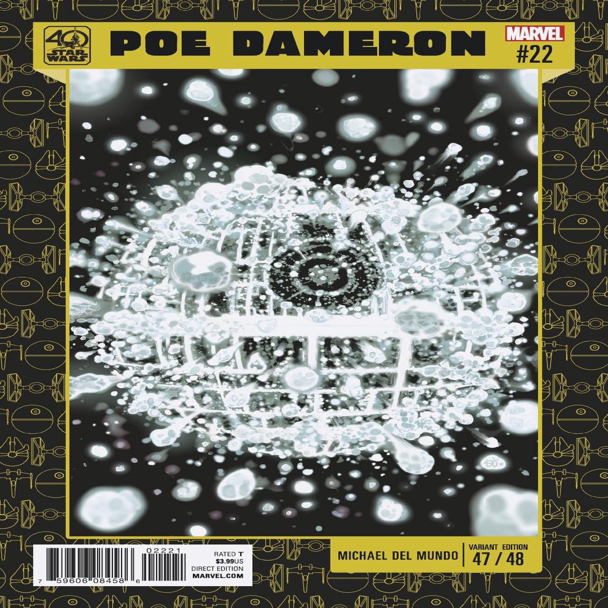 STAR WARS POE DAMERON #22 DELMUNDO 40TH ANNIV VAR