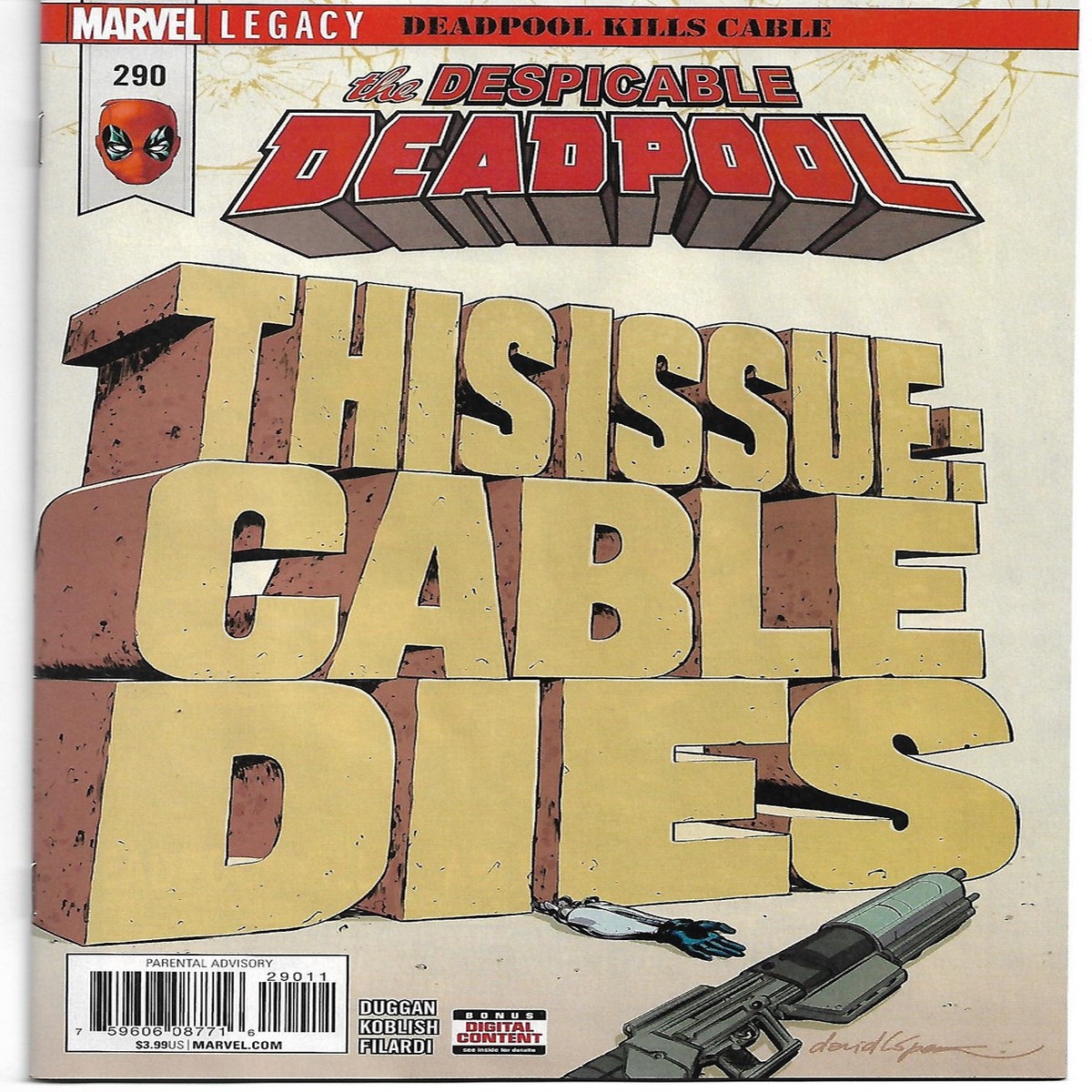 DESPICABLE DEADPOOL #290 LEG (MARVEL 2017)
